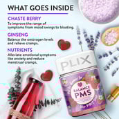 6 - Plix Goodbye PMS,  60 gummies  Raspberry 