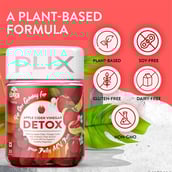 4 - Plix Apple Cider Vinegar Detox,  60 gummies  Apple 