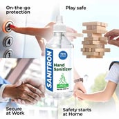 3 - Sanitron Liquid Spray Hand Sanitizer,  75% Isopropyl alcohol (IPA)  4 Piece(s)/Pack  Spray Bottle 