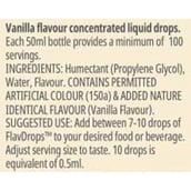 ingredients - Myprotein FlavDrops, 50 ml Vanilla