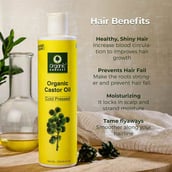 3 - Organic Harvest Cold Pressed Castor Oil,  200 ml  for All Skin & Hair Types 