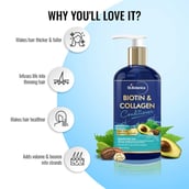 4 - St.Botanica Biotin & Collagen Conditioner,  300 ml  for Thicker, Fuller and Healthy Hair, with Pro-Vitamin B5, E, Saw Palmetto & Shea Butter 