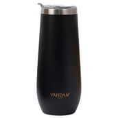 1 - VAHDAM Caper Stainless Steel Tumbler,  Black  270 ml 
