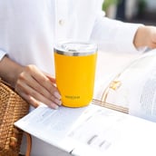 5 - VAHDAM Ardour Stainless Steel Tumbler,  Yellow  350 ml 