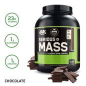 4 - ON (Optimum Nutrition) Serious Mass,  6 lb  Chocolate 