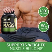7 - ON (Optimum Nutrition) Serious Mass,  3 lb  Vanilla 