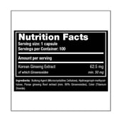 supplement - One Science Nutrition Mega Ginseng,  100 capsules 