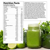 6 - Plix Life Immunity Boosting Supergreens Powder,  Lemon  0.44 lb 