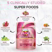 4 - Plix Olena Plant Based Biotin 10000 mcg,  360 g  Rose 