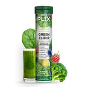 2 - Plix Life Green Elixir Wholefood Multivitamin,  15 tablet(s)  Lemon (Pack of 2) 