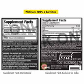 supplement - MuscleTech Platinum 100% L-Carnitine,  180 capsules  Unflavoured 