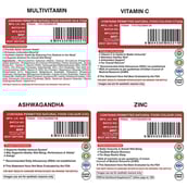 3 - Pharmgrade Healthy Living - Multivitamin, Vitamin C, Ashwagandha & Zinc (Pack of 4),  60 tablet(s)  Unflavoured 