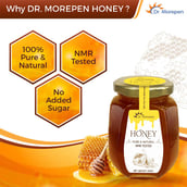 8 - Dr. Morepen Natural & Pure Honey - 250 g, Tulsi Green Tea Combo,  25 Tea Bag(s)  Unflavoured 