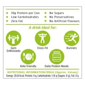 3 - MuscleBlaze Sparkling Protein Water (10g Protein),  6 Piece(s)/Pack  Green Apple 