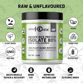 2 - Health Oxide Brown Rice Protein Isolate 80%, 0.55 lb Unflavored