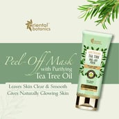 4 - Oriental Botanics Australian Tea Tree Peel Off Mask,  100 g  for Acne Prone & Oily Skin 