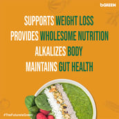 8 - bGREEN Plant Protein Smoothie by MuscleBlaze,  Green Goodness  1.1 lb