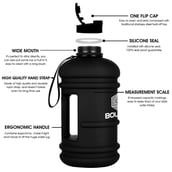 4 - Boldfit Gym Gallon Water Jug Bottle,  Matt Black  2.2 L 