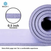 4 - Boldfit NBR Material Yoga Mat with Carrying Strap,  Purple  10 mm 