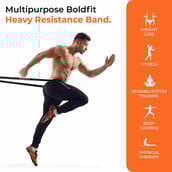 4 - Boldfit Resistance Band,  Yellow  3-7 kg, Heavy 