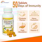 6 - Dr. Morepen Immuniply Curcumin 50 chewable tablet(s) Chatpata & C-Candy Vitamin C Gummy Combo, 30 gummies Orange