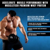 5 - MuscleTech 100% Premium  Whey Protein Plus,  5 lb  Triple Chocolate 