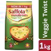 1 - Saffola Masala Oats, 1 kg Veggie Twist
