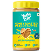 1 - Yogabars Honey Roasted Peanut Butter,  1 kg  Sweet, Salty and Crunchy 