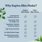 7 - Kapiva Slim Shake Assortment Pack, 300 g Chocolate Coffee Mango Guava