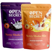 1 - Open Secret Nutty Shake Mix,  0.49 lb  Kesar Badam+Choco Almond Combo 