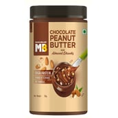 8 - MuscleBlaze Chocolate Peanut Butter with Almond Chunks, 0.750 kg Chocolate