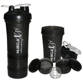 MuscleXP Advanced Stak Protein Shaker for Professionals,  Design 11 Black & White  500 ml 