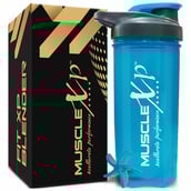 1 - MuscleXP Fit XP Blender Gym Shaker,  Blue  700 ml 