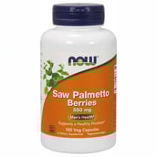 1 - Now Saw Palmetto Berries 550 mg,  100 capsules 