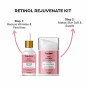 2 - Rejusure Retinol Anti-Ageing Combo (Face Cream Moisturizer 50ml+Face Serum 30ml),  2 Piece(s)/Pack  for Dry/Oily Skin 