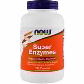 Now Super Enzymes,  180 capsules 