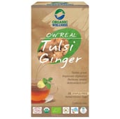 Organic Wellness OW'Real Tulsi Ginger,  Unflavoured  25 Tea Bag(s) 