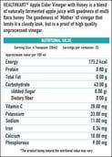 nutritionfact - HealthKart Apple Cider Vinegar with Honey,  0.5 L  Honey GT Liquidation 