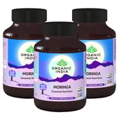 Organic India Moringa, 60 veggie capsule(s) - Pack of 3