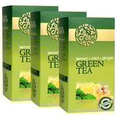 Laplant Green Tea,  25 Tea Bag(s)  Lemon, Mint & Ginger (Pack of 3) 
