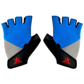 KOBO Gym Gloves (WTG-16),  Blue, Grey & Black  Large 