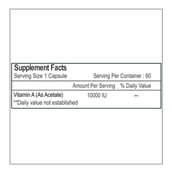 Healthvit Vitamin A Dry (10000 IU),  60 capsules 