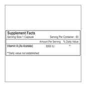 Healthvit Vitamin A Dry (5000 IU),  60 capsules 