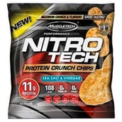 MuscleTech Nitrotech protein Crunch Chips,  25 g  Sea Salt & Vinegar 