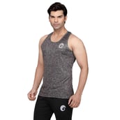 Omtex Sublimated Gym Tank - Classique-01,  Black  XXL 