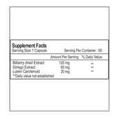 Healthvit Ginkgo Biloba Bilberry & Lutein,  60 capsules 