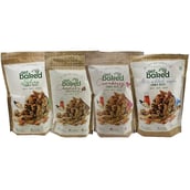 Get Baked Crunch Rocks Combo of 4,  Chocolate Cranberry No Added Sugar & Pudina  0.2 kg 