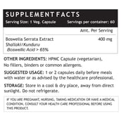 INLIFE Boswellia Serrata Extract 400 mg,  60 capsules 