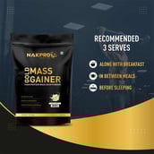 5 - Nakpro Gold Mass Gainer,  2.2 lb  Vanilla (Pack of 3) 