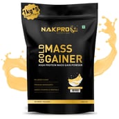 1 - Nakpro Gold Mass Gainer,  2.2 lb  Banana (Pack of 5) 